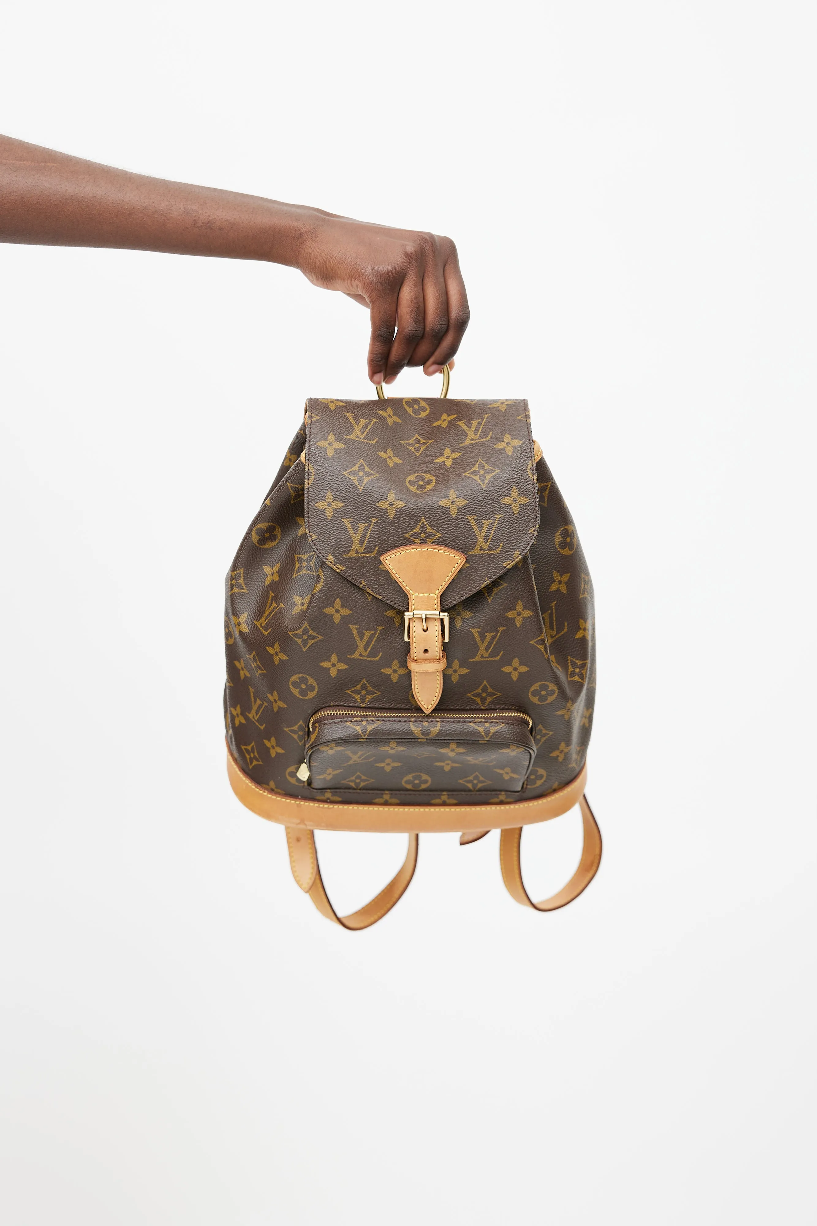 1998 Brown Monogram Canvas Montsouris Backpack