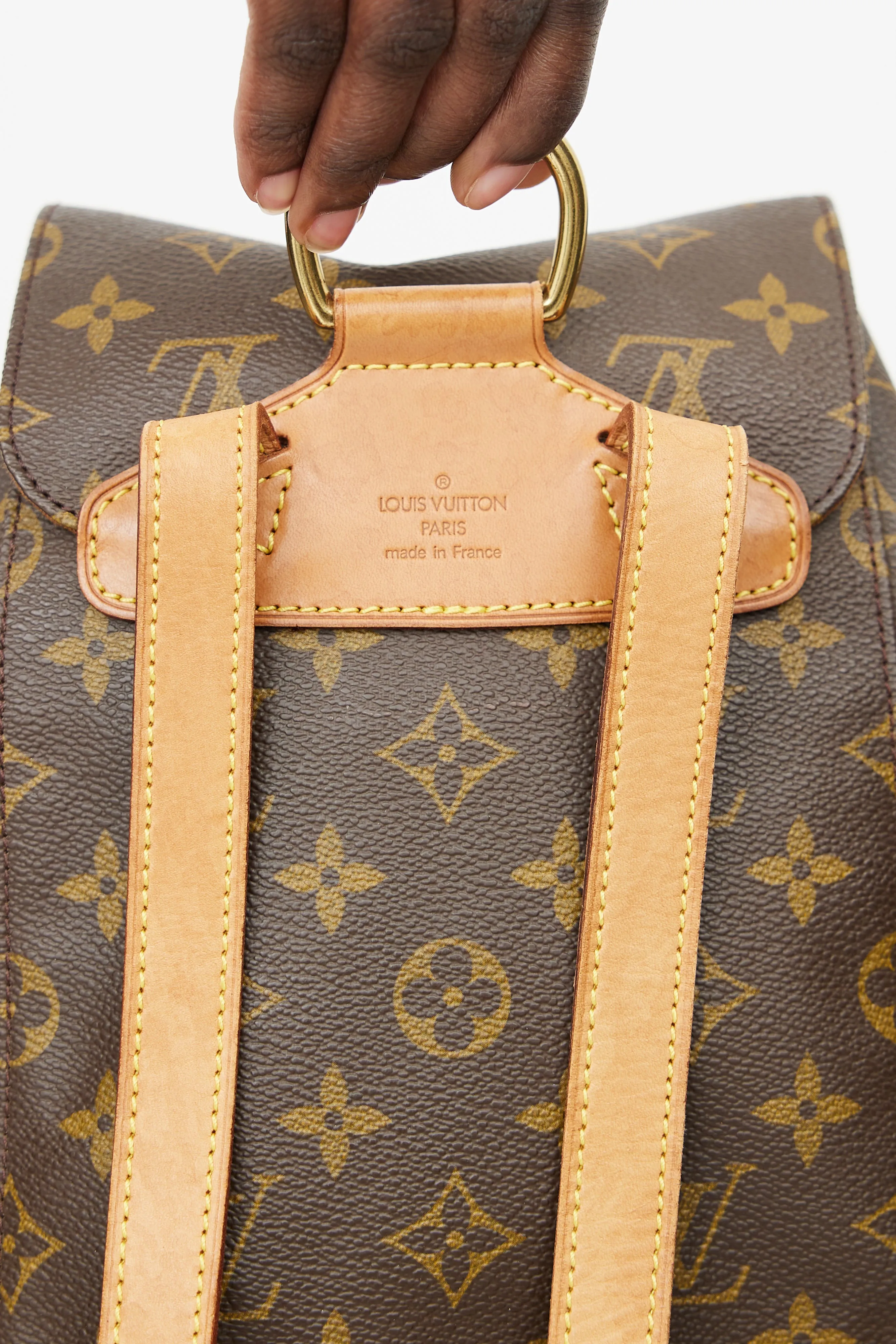 1998 Brown Monogram Canvas Montsouris Backpack