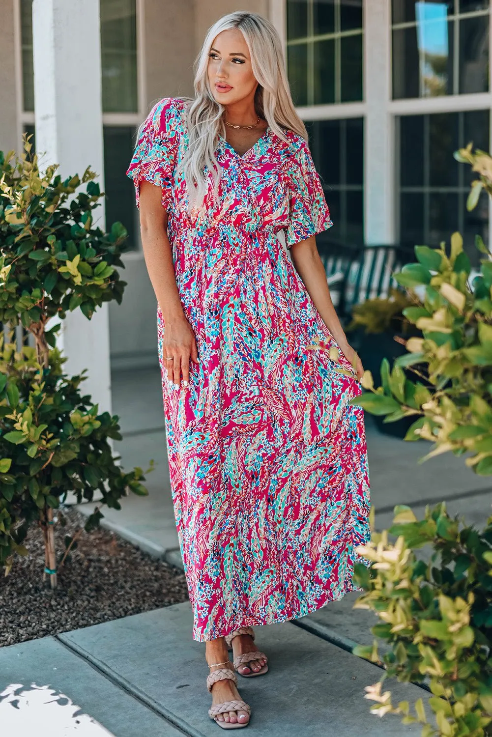 A Summer Story Maxi Multicolor Dress
