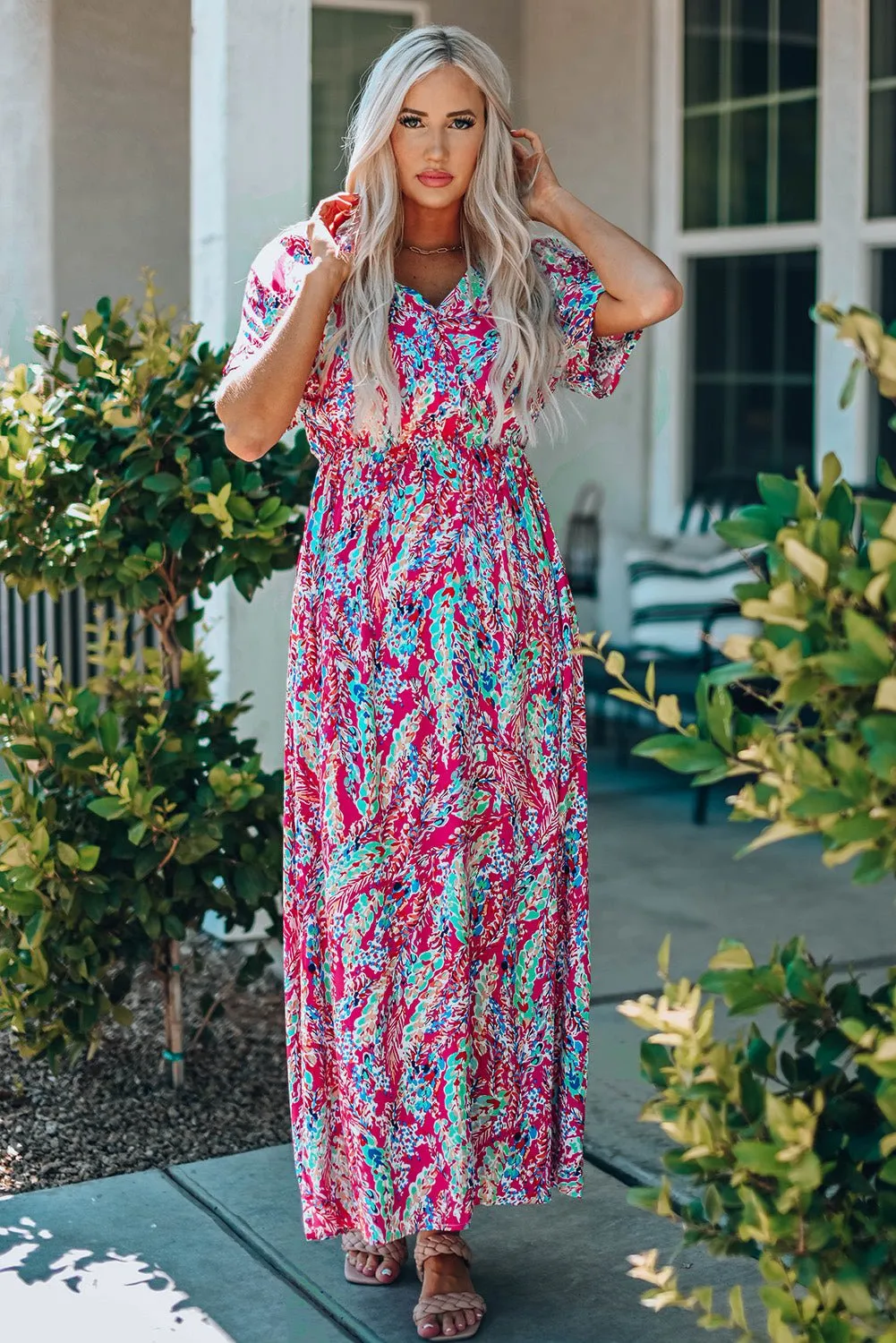 A Summer Story Maxi Multicolor Dress