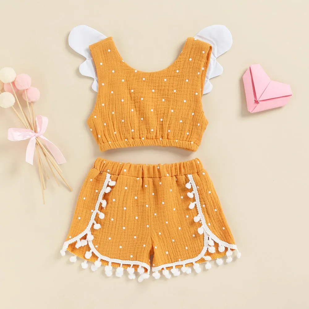 Arabella Polka Dot Vest & Shorts