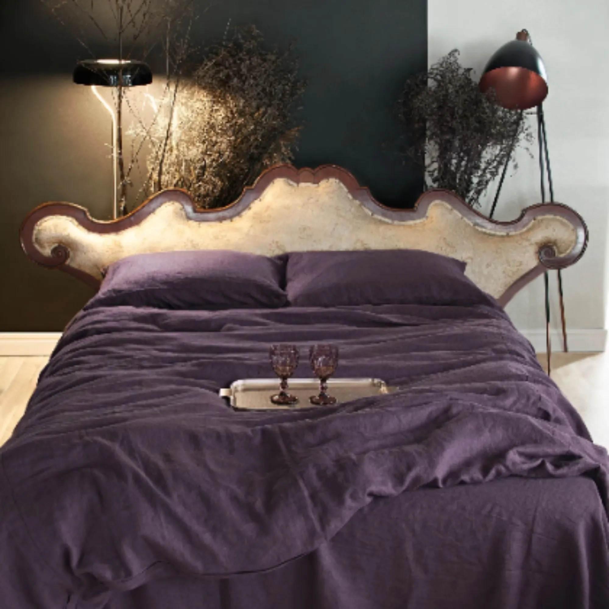 Aubergine Color Duvet Cover
