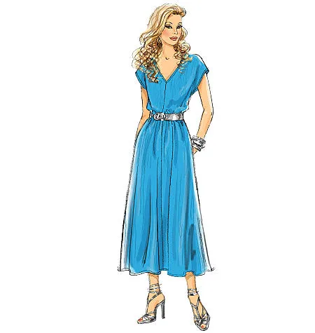 B5652 Misses' Top, Dress, Caftan, Jumpsuit and Pants