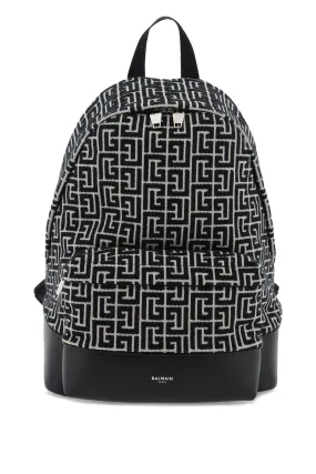 Balmain Jacquard Backpack With Monogram