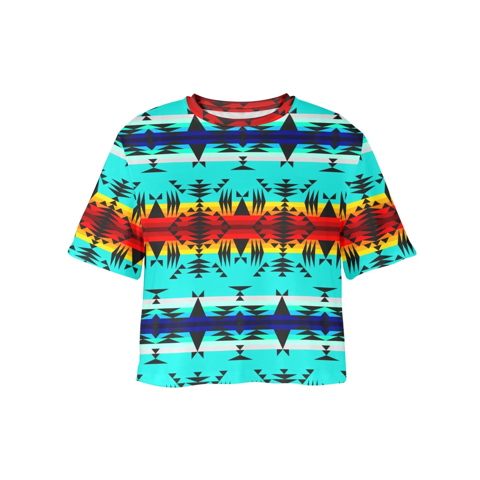 Between the Mountains Women's Cropped T-shirt