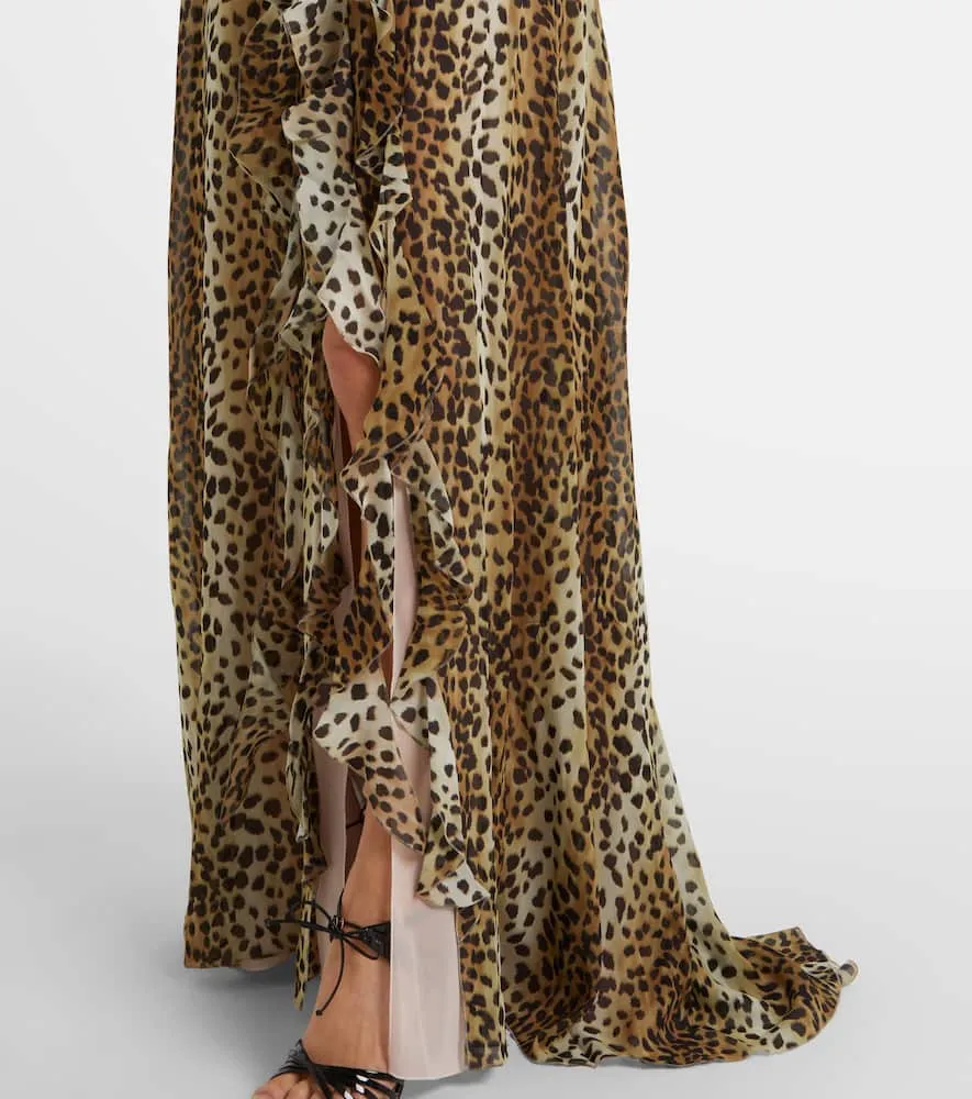 Blumarine Georg leopard-print maxi dress