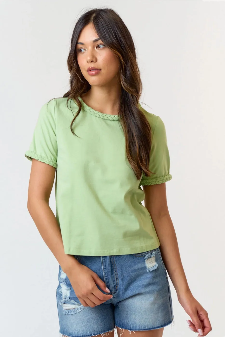 Braided Knot and Sleeve Top