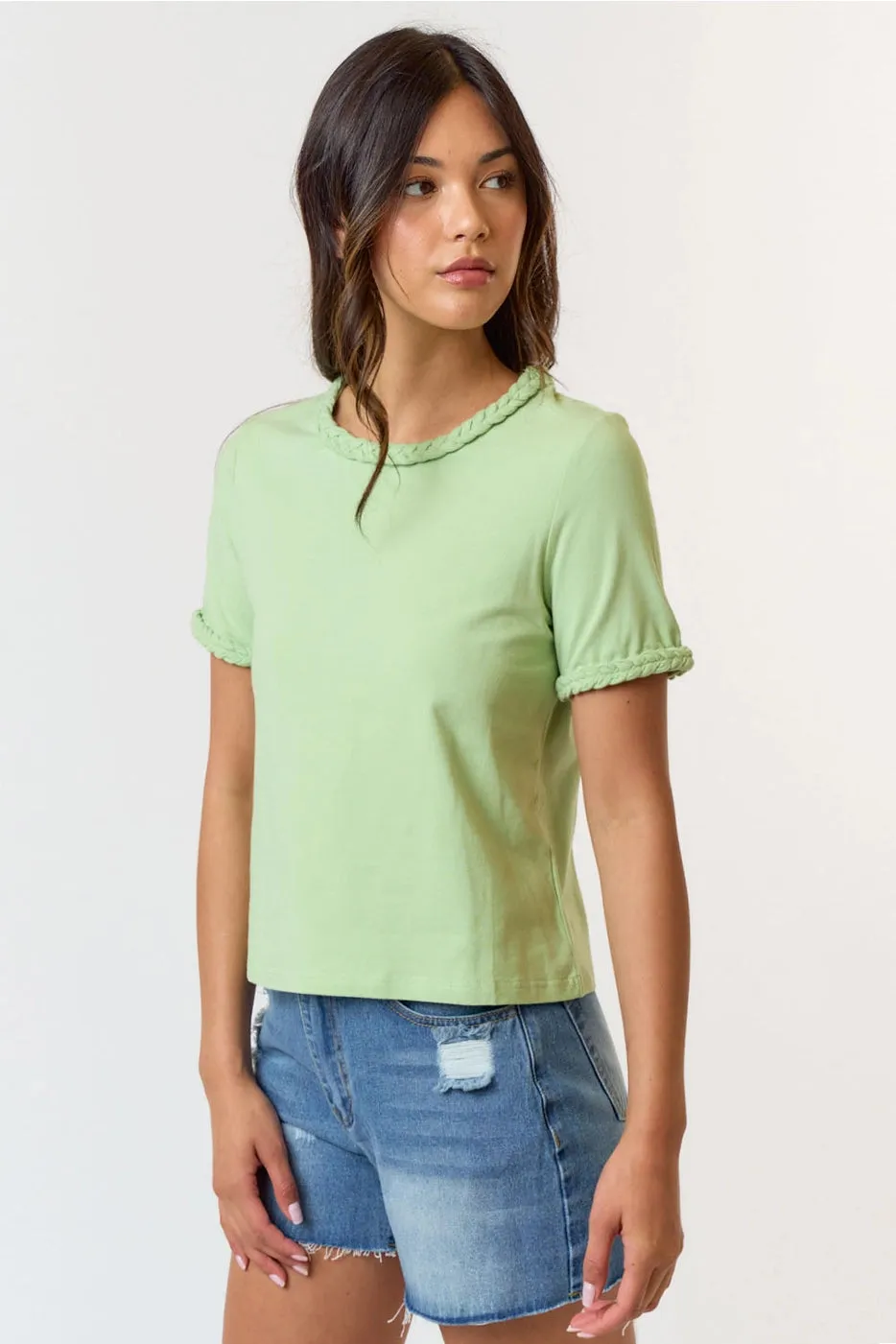 Braided Knot and Sleeve Top