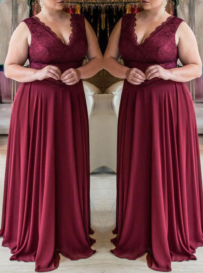 Burgundy Plus Size Prom Dresses,Elegant Plus Size Prom Dress,Long Plus Size Under 200,PD00249