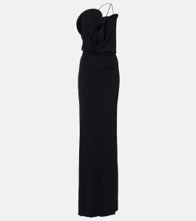 Christopher Esber Asymmetric jersey midi dress