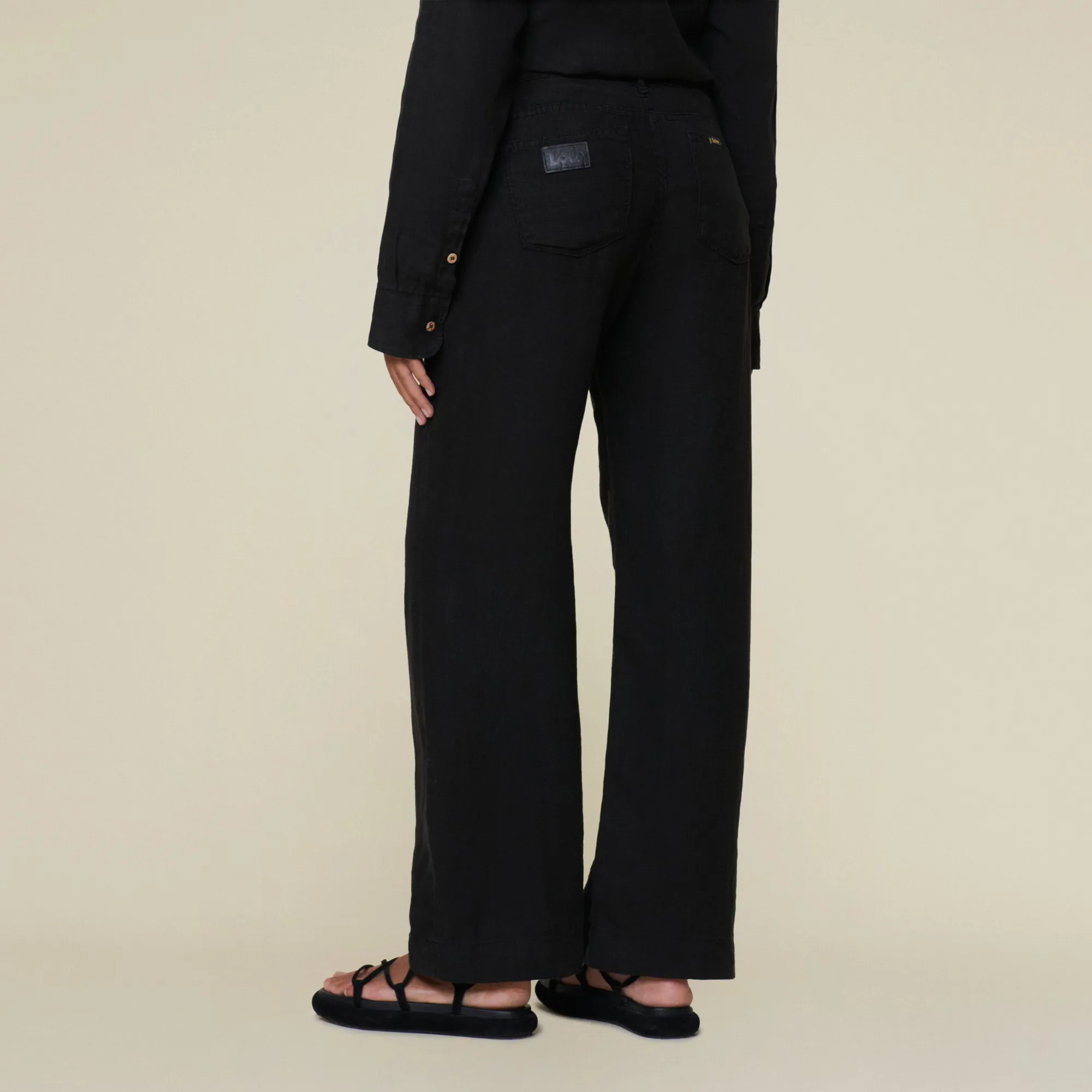 Culotte - Black Linen