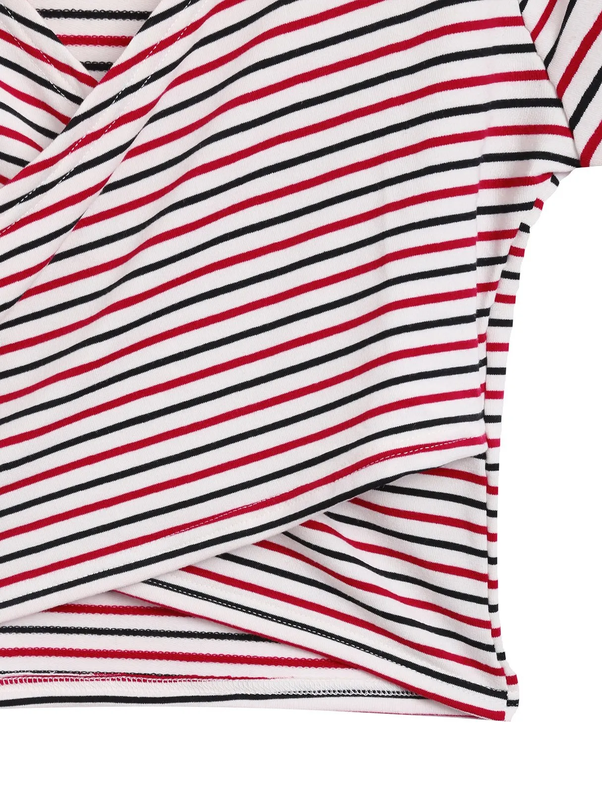 Custom Stripe Half Sleeve Red T-Shirts