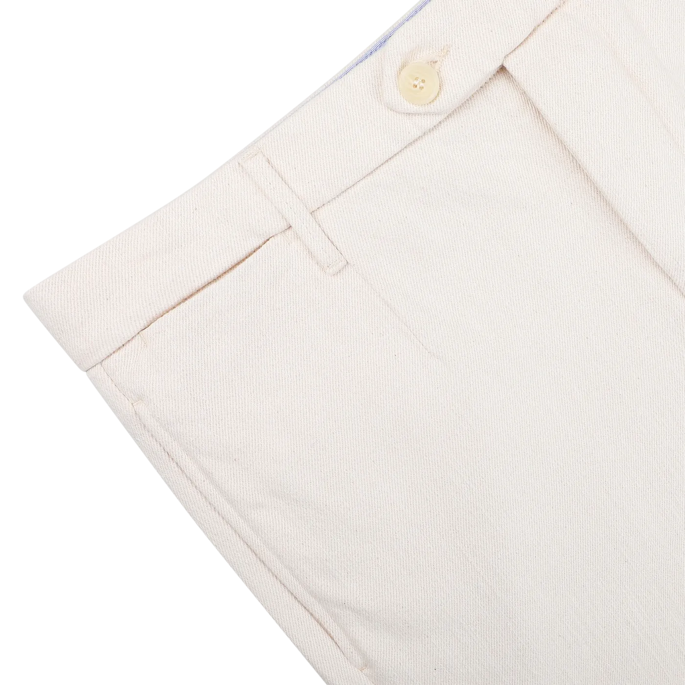 Ecru Beige Cotton Wool Berardo Trousers