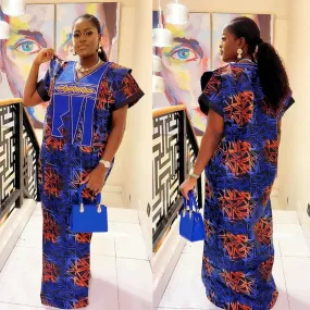 Fall Dresses Women Traditional Africa Clothing Dashiki Ankara Outfits Gown Abayas Robe Muslim Kaftan Maxi Boubou