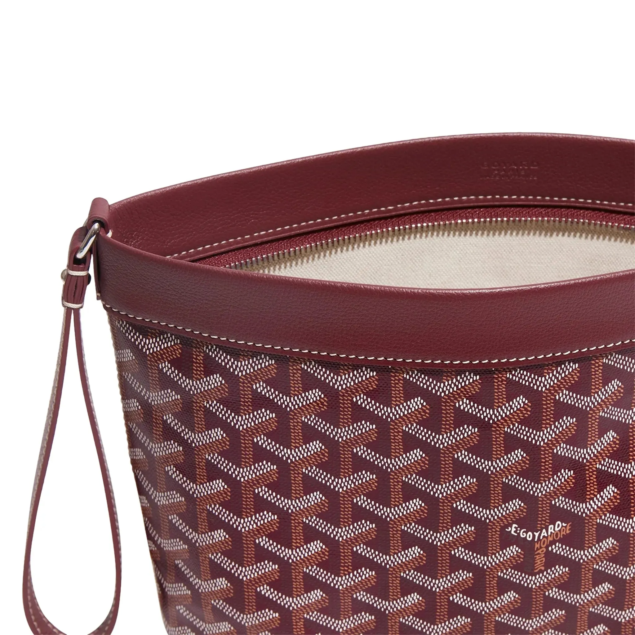 Goyard Conti Burgundy Pouch