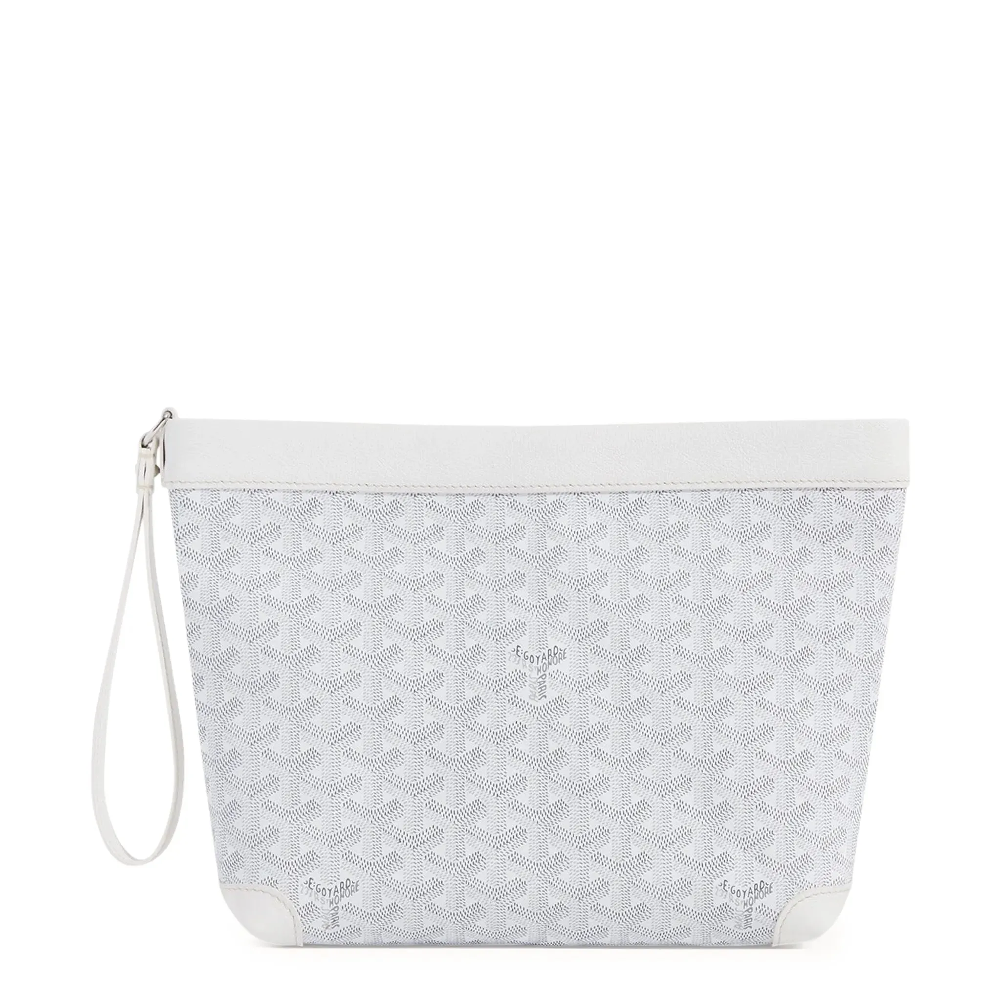 Goyard Conti White Pouch