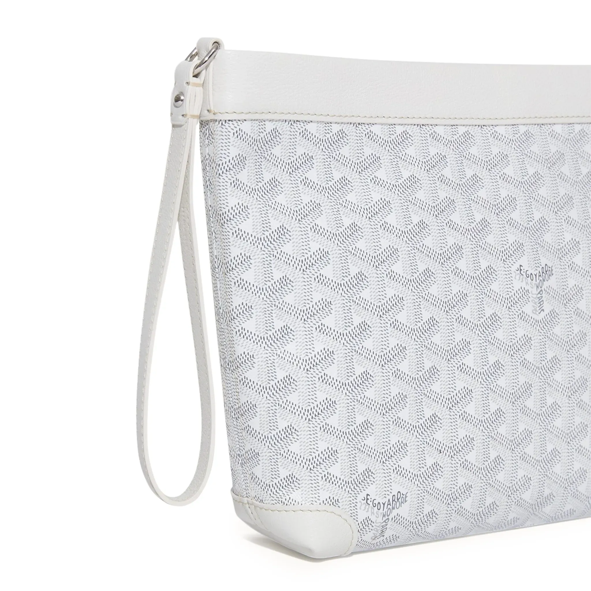 Goyard Conti White Pouch