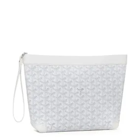 Goyard Conti White Pouch