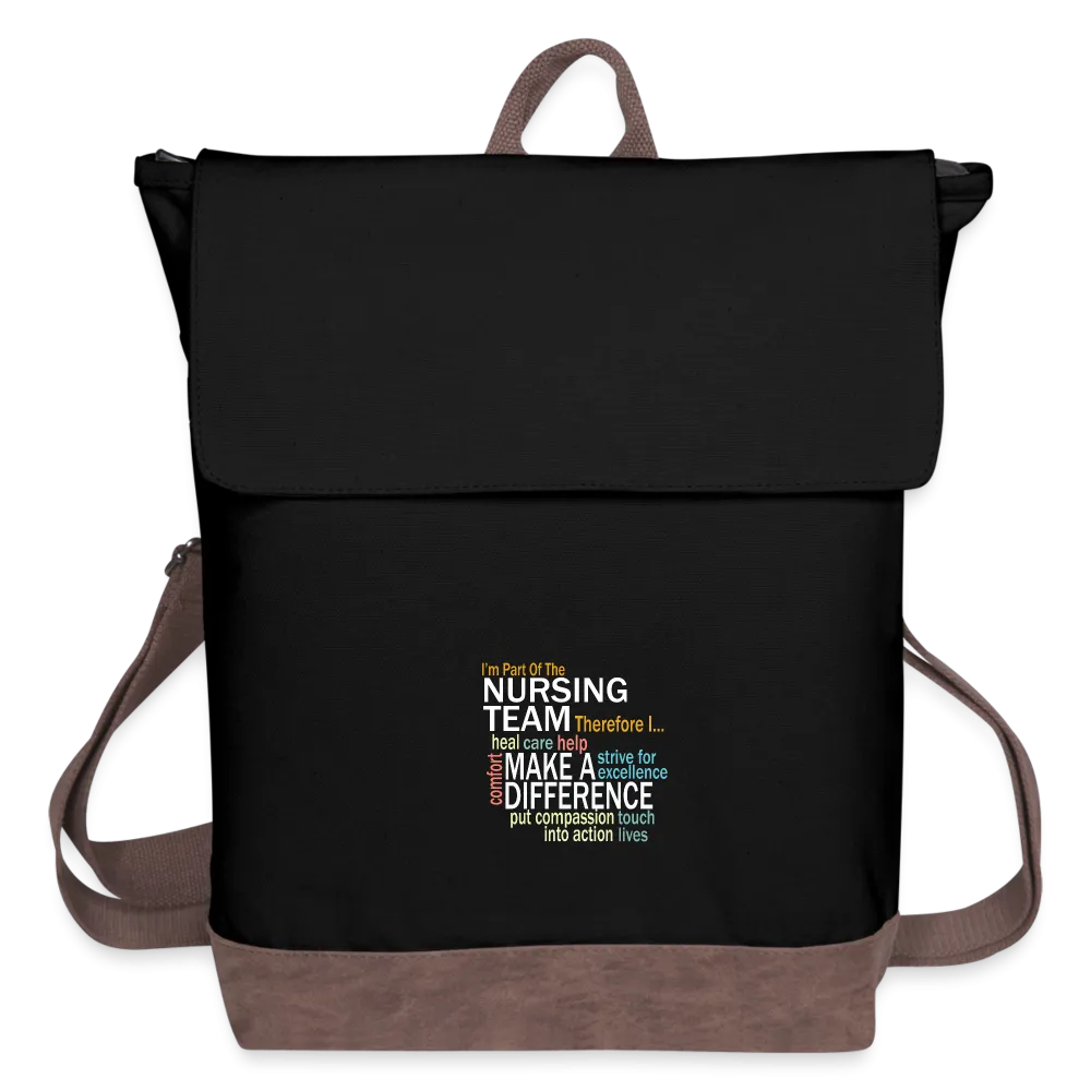 I'm On The Nursing Team - Canvas Backpack