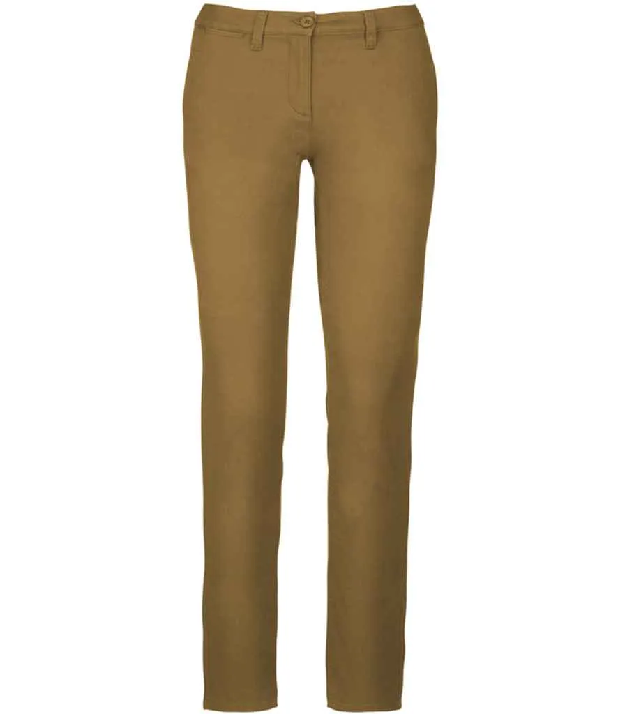 Kariban Ladies Chino Trousers | Camel