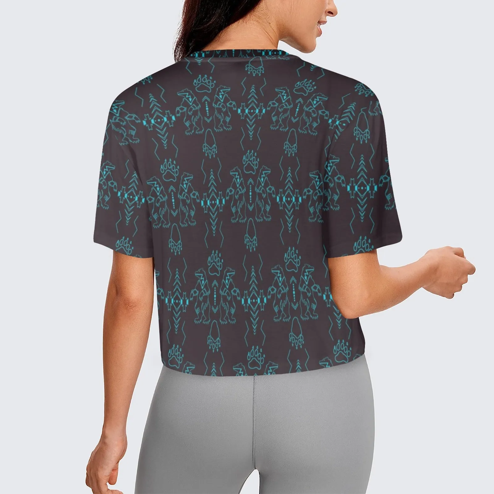 Ledger Bear Women's Cropped T-shirt