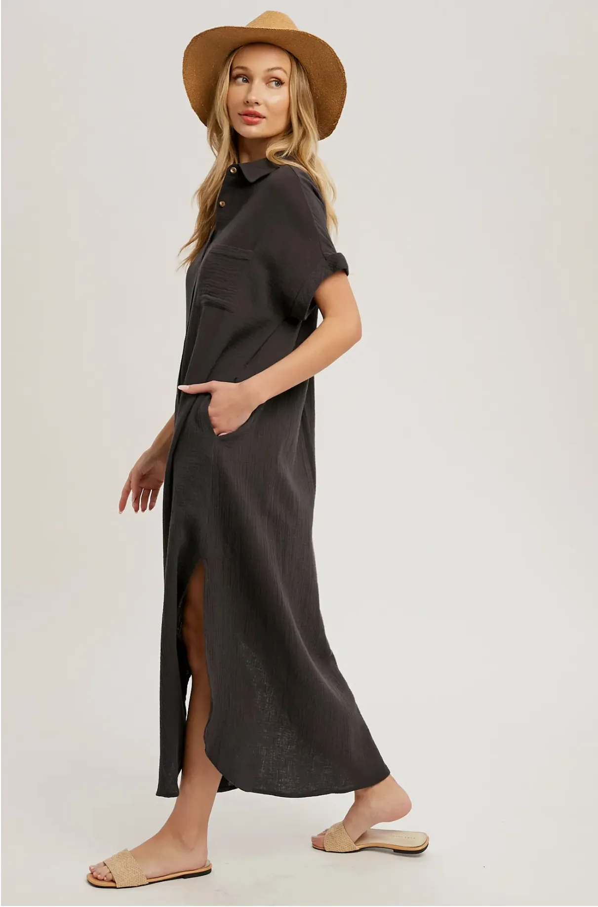 Maxi Shirt Dress