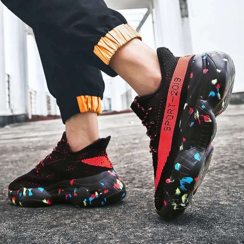 Men's Breathable Chunky Sneakers | Plus Size