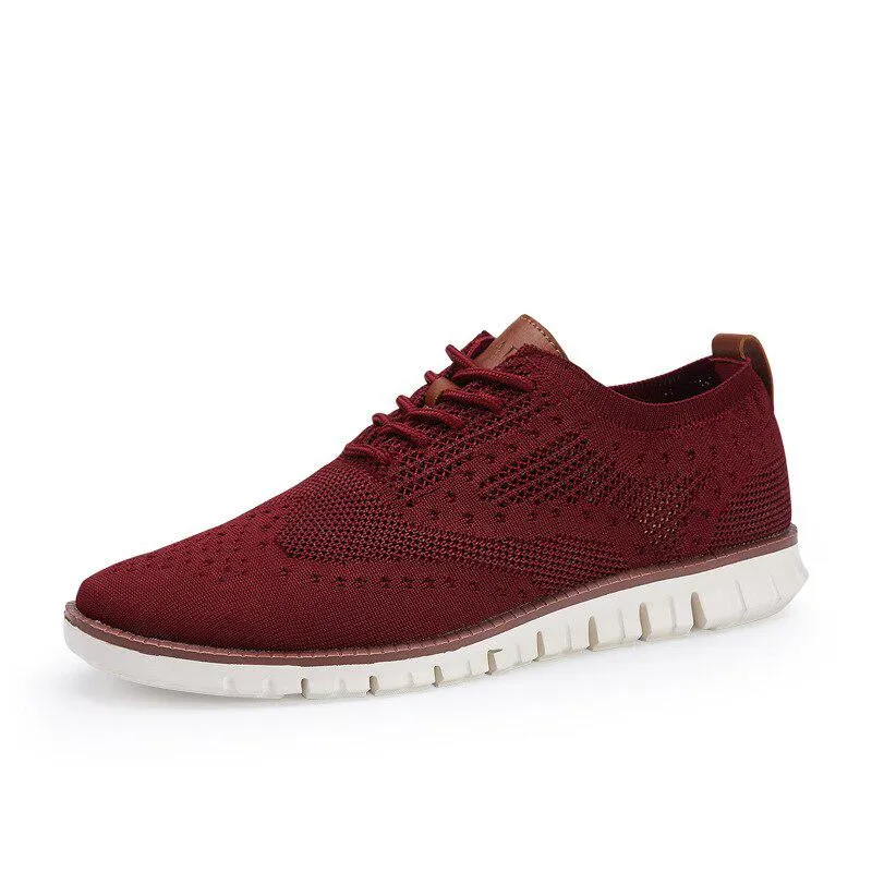 Men's Breathable Knitted Flats