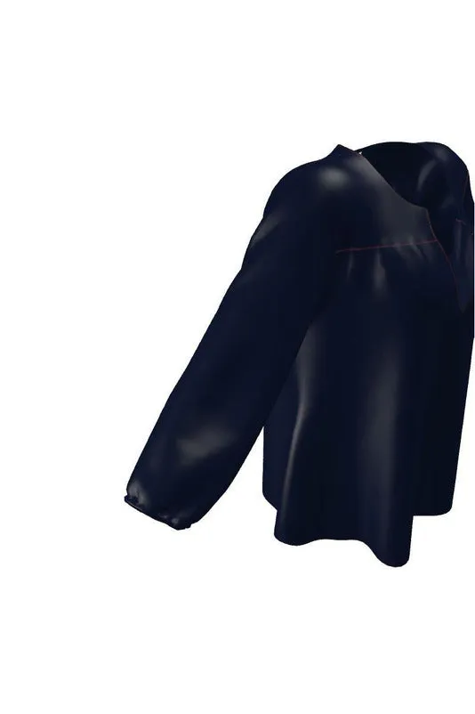 Midnight Blue Blouse