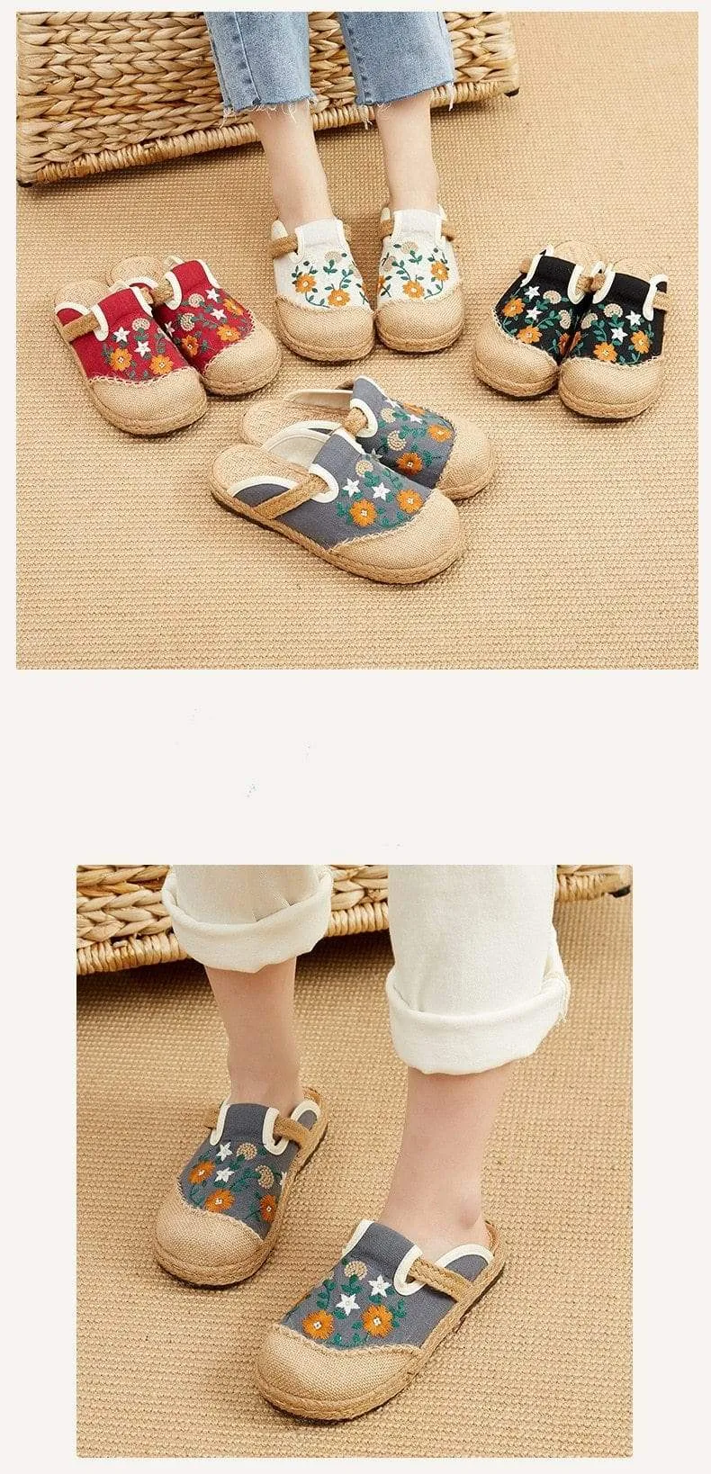 Nina Bonina Hemp & Cotton Loafers