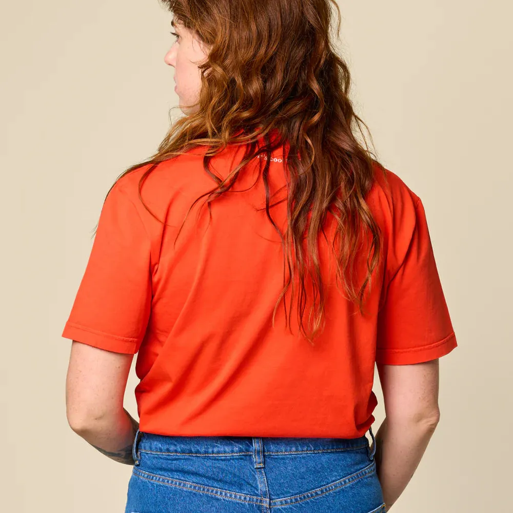 Organic cotton t-shirt in Red
