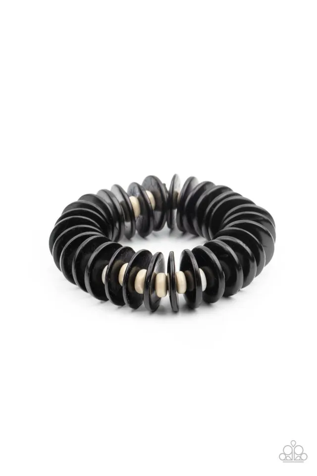 Paparazzi Bracelet ~ Caribbean Reefs - Black