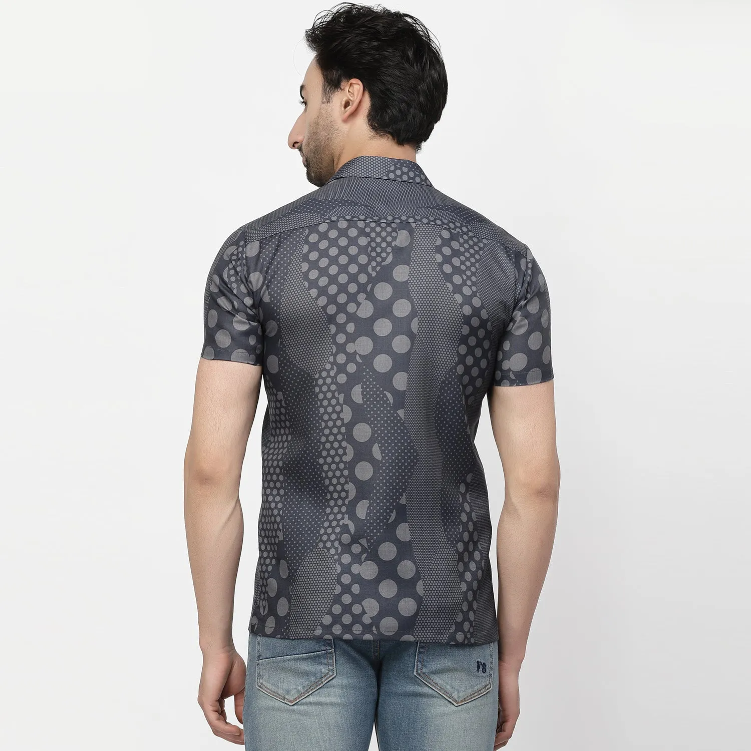Polka Dot Linen Shirt