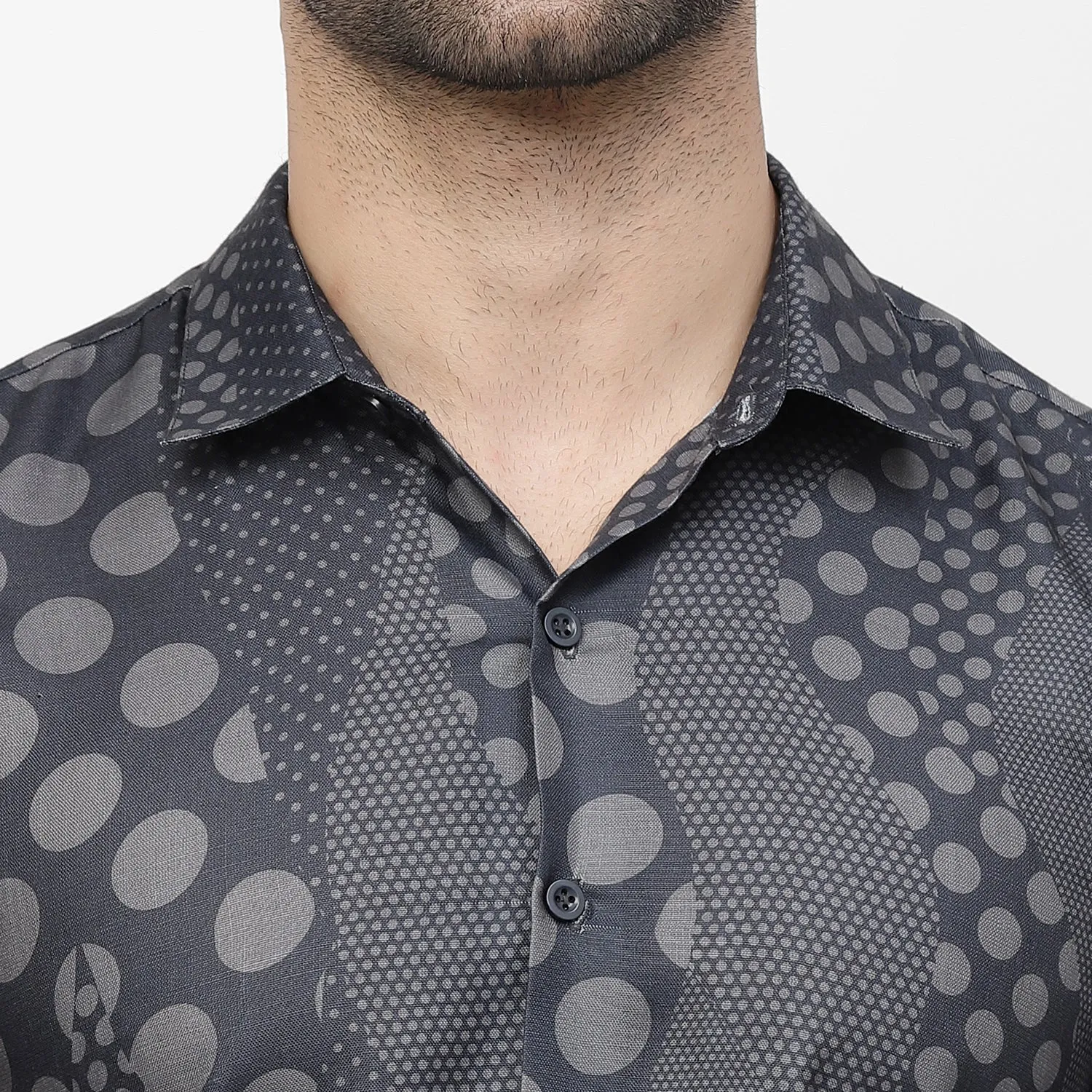 Polka Dot Linen Shirt