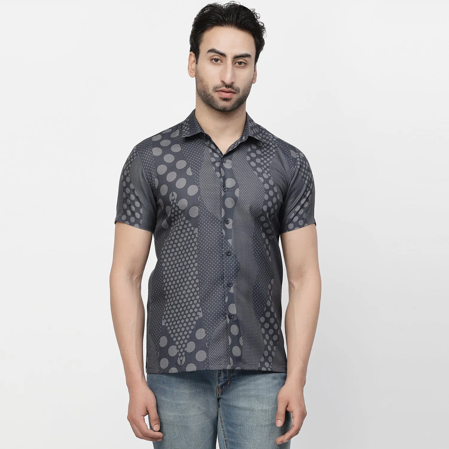 Polka Dot Linen Shirt