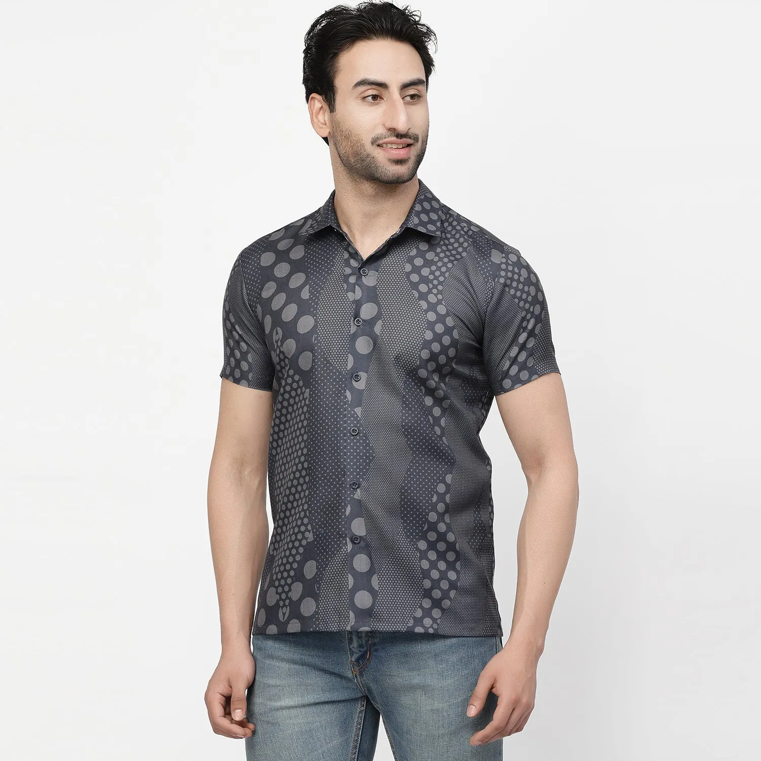 Polka Dot Linen Shirt