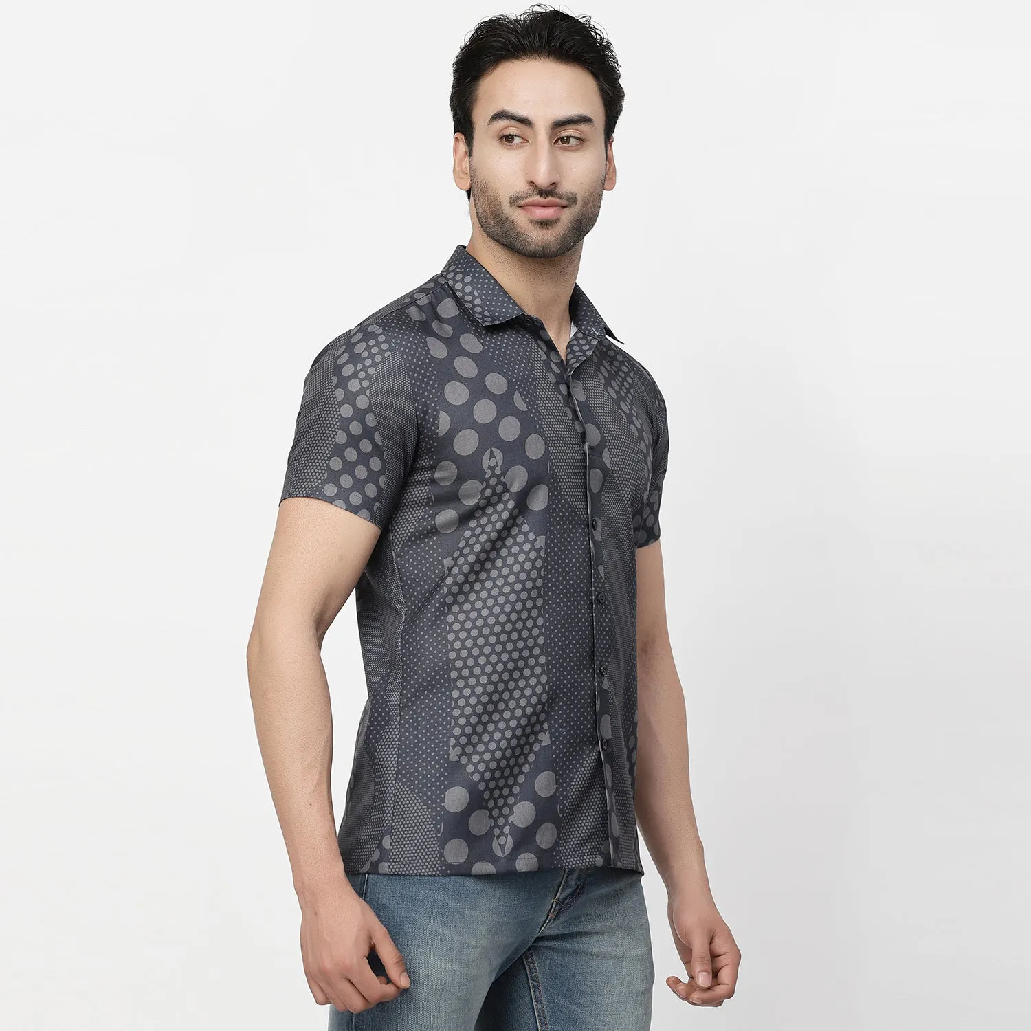 Polka Dot Linen Shirt
