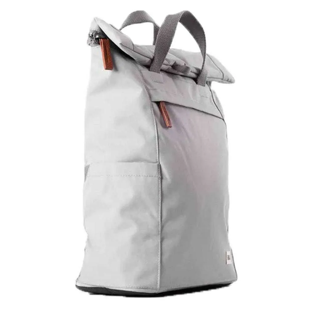 Roka Finchley A Medium Sustainable Canvas Backpack - Mist Grey