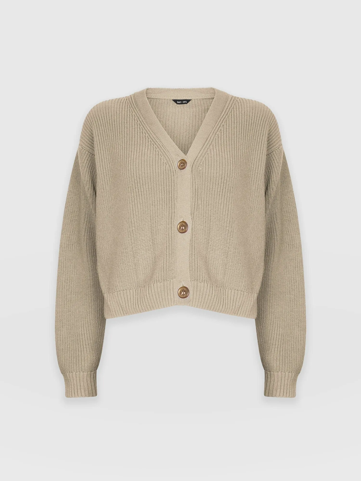 Soho Crop Cardigan - Beige