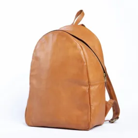 Sol | Unisex Tan Leather Backpack