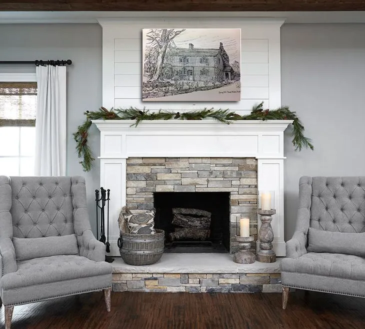 Spring Mill House Canvas Print