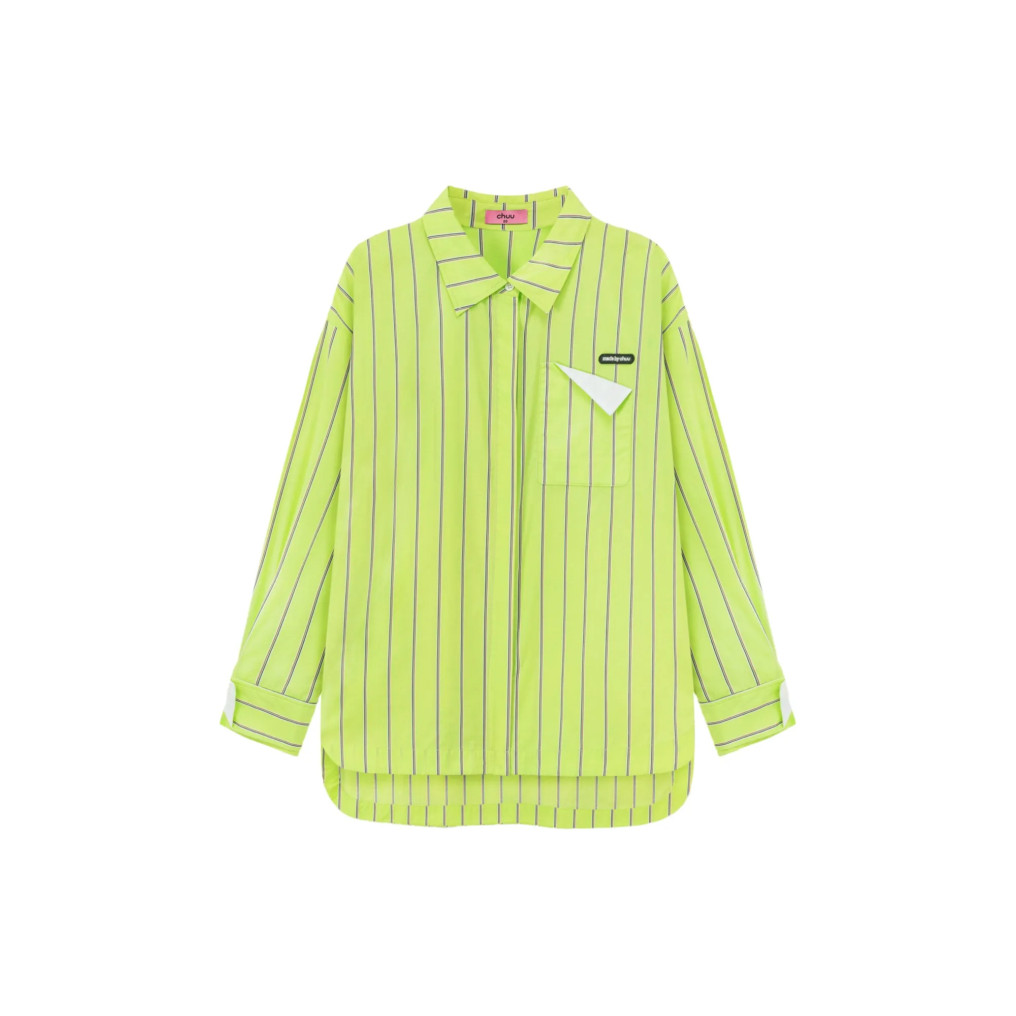 Striped Loose Fit Long Sleeve Shirt