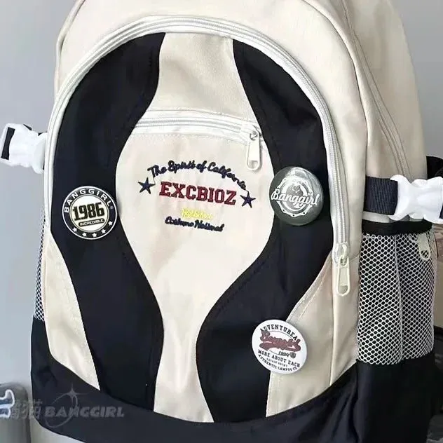 Uakiss Cute Large Capacity Student Schoolbag College Style Kawaii Bag Soft Student Stationery School Supplies Back To School Backpack
