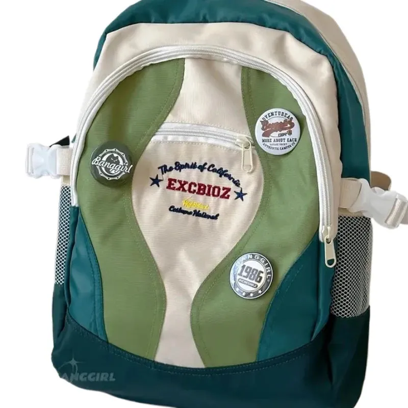 Uakiss Cute Large Capacity Student Schoolbag College Style Kawaii Bag Soft Student Stationery School Supplies Back To School Backpack