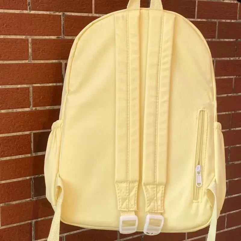 UAKISS  -  New Trendy Five Star Canvas Backpacks 2024 High-capacity Fashion School Bags Teenage Girls Preppy Rucksack Popular Bolsas Сумка