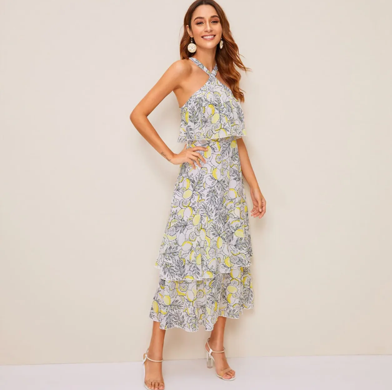 Women's Summer Sleeveless A-Line Long Dress