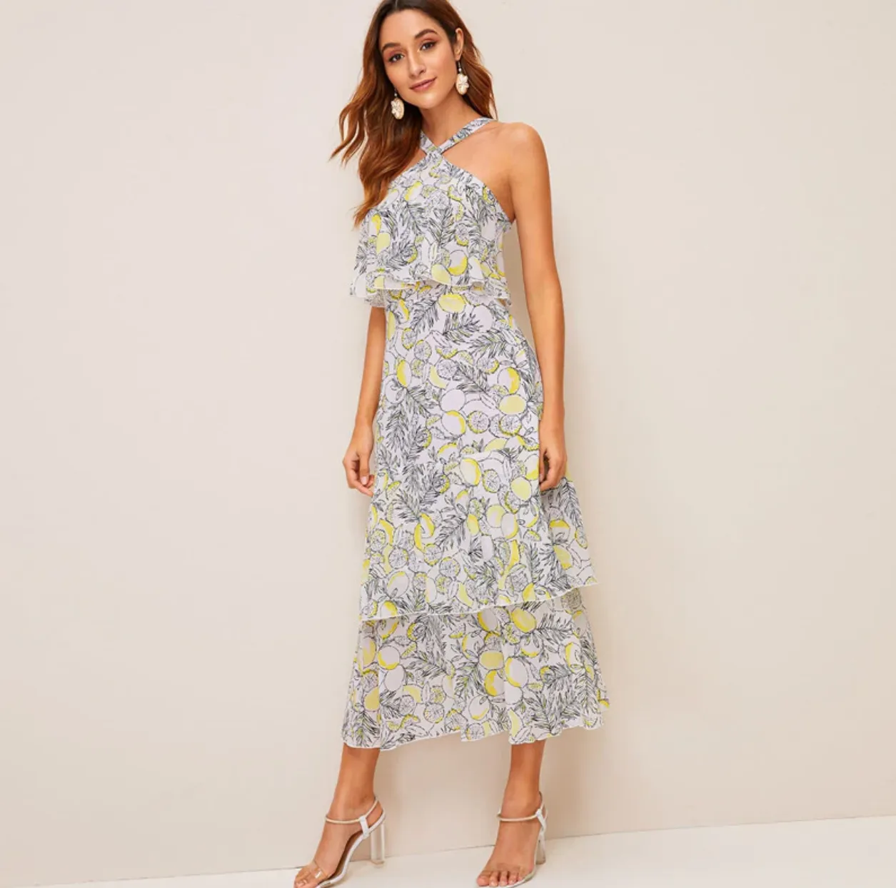 Women's Summer Sleeveless A-Line Long Dress