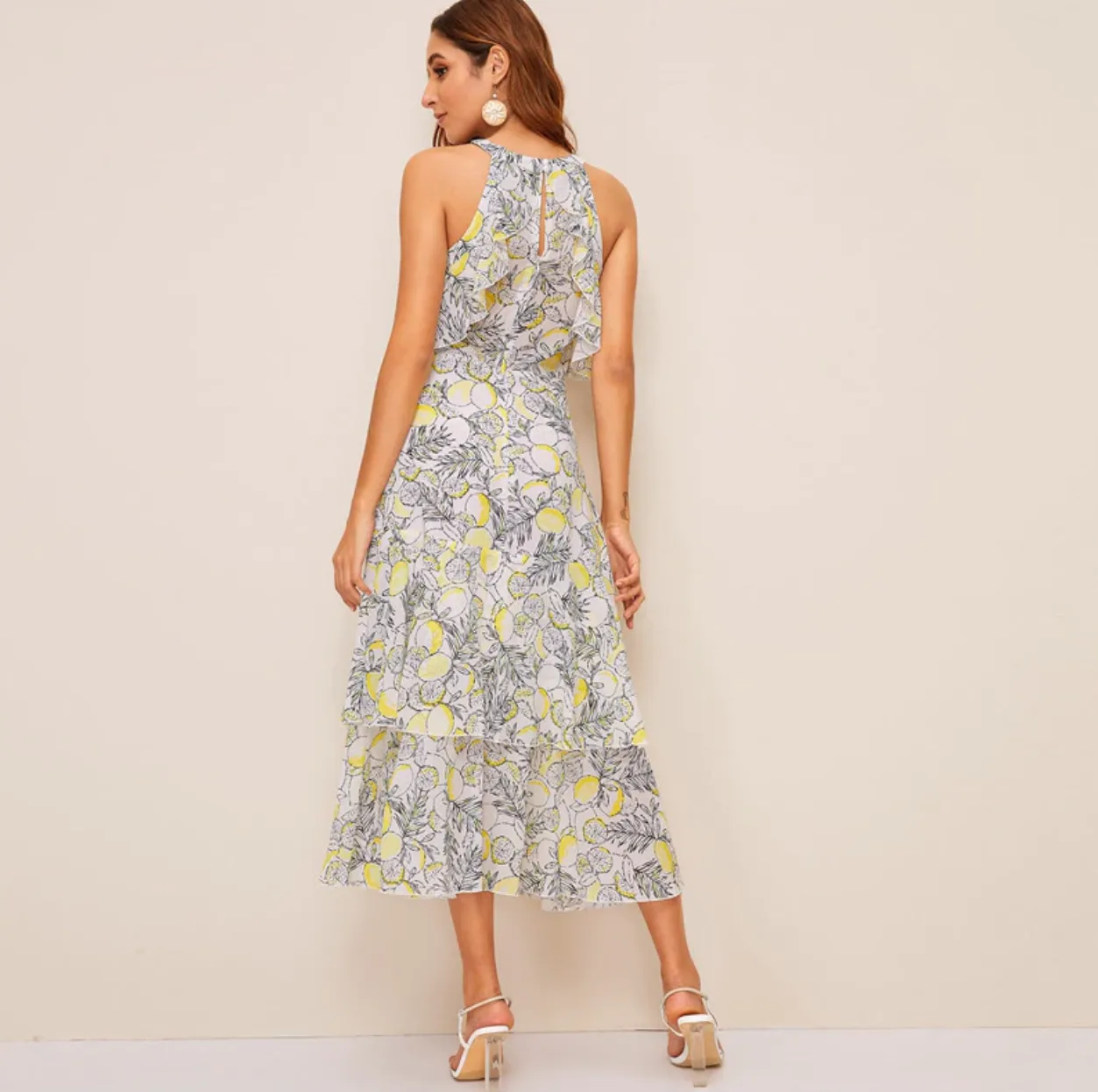 Women's Summer Sleeveless A-Line Long Dress